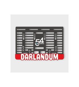 DARLANDUM 3D KABARTMALI PLEKSİ MOTOR PLAKALIĞI