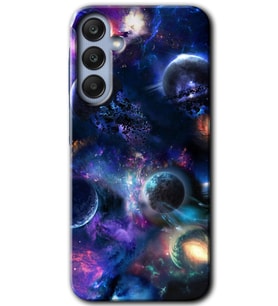 Galaxy A35 Kılıf HD Desen Baskılı Kılıf - Gezegen Karışımı