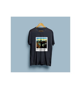 Oversize Belleğin Azmi Tablosu Salvador Dali Tasarım Unisex T-shirt