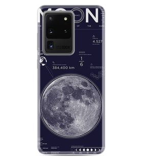 Samsung Galaxy S20 Ultra Kılıf Desenli Silikon Güzel Kılıf Moon Info 1424