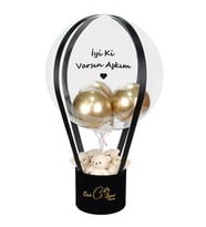 Black Teddy Box Balon Kutusu