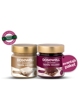 Dosewell Sade & Aronyalı Sürülebilir Tahin Helvası 2’li Set  Glukoz Şurubu İçermez