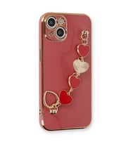 iPhone 14 Kılıf Esila Silikon - Kırmızı