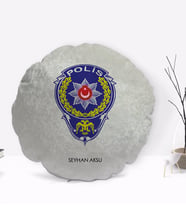 BK Gift Kişiye Özel İsimli Polis Tasarımlı Dekoratif Kırlent Yastık-2
