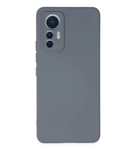 Mi 12 Lite Kılıf Nano içi Kadife Silikon - Gri