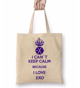Exo i Cant Keep Calm Bez Çanta Uzun Saplı