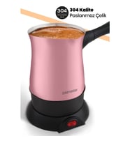 GOLDMASTER GM-7315P HÜNKAR PEMBE ÇELİK ELEKTRİKLİ CEZVE