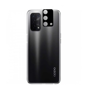 Oppo A74 4G Kamera Lens Koruyucu HD 3D Tempered Glass Cam (Siyah)