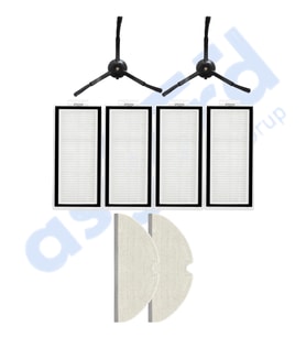 ROBOROCK Q5, Q5+, Q5 PRO,Q5 PRO+ UYUMLU 2 Yan Fırça 4 Filtre 2 Mop PKT-iasgf0000496