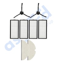 ROBOROCK Q5, Q5+, Q5 PRO,Q5 PRO+ UYUMLU 2 Yan Fırça 4 Filtre 2 Mop PKT-iasgf0000496