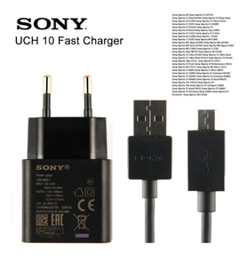 Sony Z2-Z3-Z5-E4-C5 Hızlı Şarj Aleti Cihazı Ve Usb Kablosu