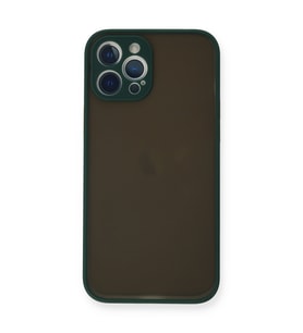 Iphone 12 Pro Max Kılıf Montreal Silikon Kapak - Yeşil