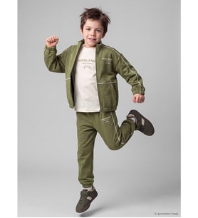 LCW Kids Haki Baskılı Erkek Çocuk 3'lü Takım