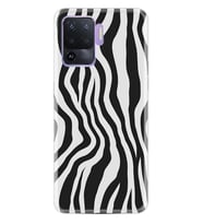 Kılıfland Oppo Reno 5 Lite Kılıf Silikon Resimli Kapak Zebra Pattern Stok 1087