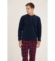 Erkek Pijama Takımı (Lacivert)