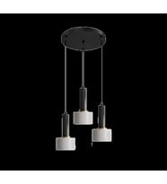 Rsylight Retro Metal Modern Dekoratif Rustik 3 Lü Siyah Beyaz Avize