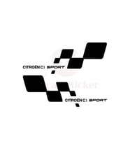 Citroen C3 İçin Uyumlu Aksesuar Kapı Altı Oto Sticker Siyah Sağ/Sol 2 Parça 40*15 Cm