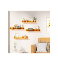 Transparan Turuncu Duvar Raf (40cm x 10cm)