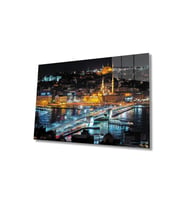 Miyrem Glasses Collection -A1^#  Istanbul Gece Manzarası 4mm Dayanıklı Cam Tablo Temperli Cam (Çok Renkli)