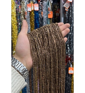 Hematit Taşı Mat Kahverengi 6x2mm Doğal Taş Dizi