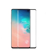 Samsung Galaxy S10 Plus Uyumlu Zore Kavisli Full Yapışkanlı Cam Ekran Koruyucu (Siyah)