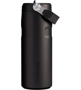 Stanley Iceflow™ Aerolight™ Flip Straw 2.0 Pipetli Su Şişesi, Siyah 2.0, 0.47 Litre