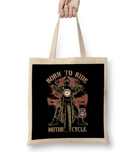 Born To Ride Motorcycles Bez Çanta Uzun Saplı