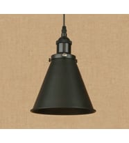 MYLİGHTS RETRO KONİK METAL SARKIT AVİZE EN 19 CM (Siyah)
