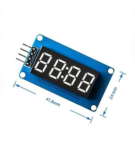 TM1637 4 Hane 4 Digit Dijital Seri 7 Segment Ekran Saat IIC
