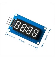 TM1637 4 Hane 4 Digit Dijital Seri 7 Segment Ekran Saat IIC