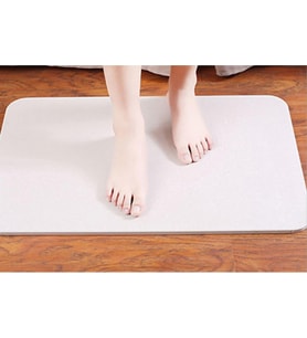 Diatom çamur mat Pad su hızlı kurutma banyo Bad diyagonal mat doğal Diatomeen, dünya, mat, Gray