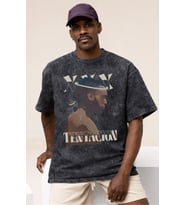 X Tentacion Rapper Şarkıcı Baskılı Unisex Oversize Vintage Yıkamalı Tişört