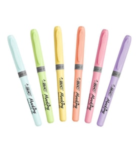 Bic Marking Highlighter Grip İşaretleme Kalemi Pastel 6 Renk 
