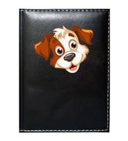 PROMOSYON DENİZİ  SEVİMLİ KÖPEK 2 GÖRSELLİ SİYAH RUHSAT KABI
