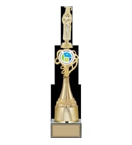 ODAK KUPA - Figürlü Kupalar - Mezuniyet Kadın Figürlü Kupalar FG-036 A - 43 cm