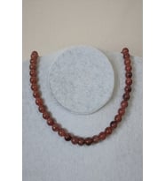8 MM STRAWBERRY ÇİLEK KUVARS DOĞAL TAŞ KOLYE