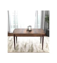 Açılabilir 70x114 cm Yemek Masası, Barok Ahşap Desen, Kor Serisi