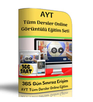 AYT Tüm Dersler Online Görüntülü Eğitim Seti