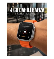 Mey İthalat® Yeni Nesil 3 Kordonlu Kol Saati 49 MM Amoled Ekran Akıllı Saat