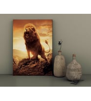 BK Home Lion Tasarımlı Kanvas Tablo-2