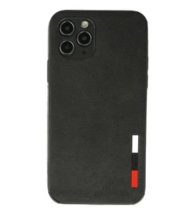 Newface Apple iPhone 11 Pro Max Kılıf Loop Deri Silikon - Siyah