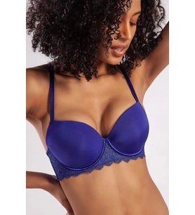 Giyim Garland Big Size Plunge Bra, Saks Mavi Konforlu Ve Şık Sütyen