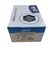 Patta Arkalık Vidası 3.5 x 25mm (Kutu İçinde 1000 Adet Bulunmaktadır.) (Krom)