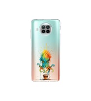 Xiaomi Mi 10T Lite ile uyumlu Splash ahtapot tasarımlı şeffaf silikon kılıf