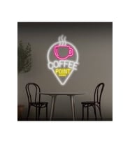 COFFEE POINT Yazılı ve Şekilli Neon Tabela