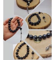 Akik Taşı 17lik Efe Tesbih 14mm (54394)