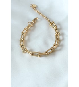 316L Çelik Gold Renk Model Kadın Bileklik TJ-BB5101