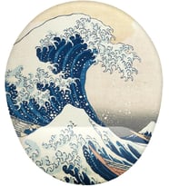 Hokusai Büyük Dalga Bilek Destekli Mouse Pad