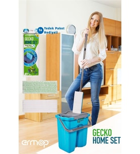 Mikrofiber Mop Temizlik Seti, Yer ve Duvar Silme İçin Ergonomik Tasarım