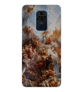 Xiaomi Redmi NOTE 9 Uyumlu Sanatsal Tasarımlı Şeffaf Telefon Kılıfı
